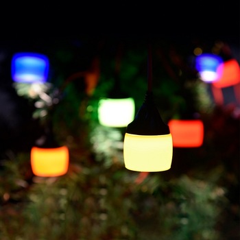 Christmas Lanterns Xmas Ornaments LED Decoration Light Chain Waterproof Fairy Tale Garland Bulb Garden Terrace Wedding Lights